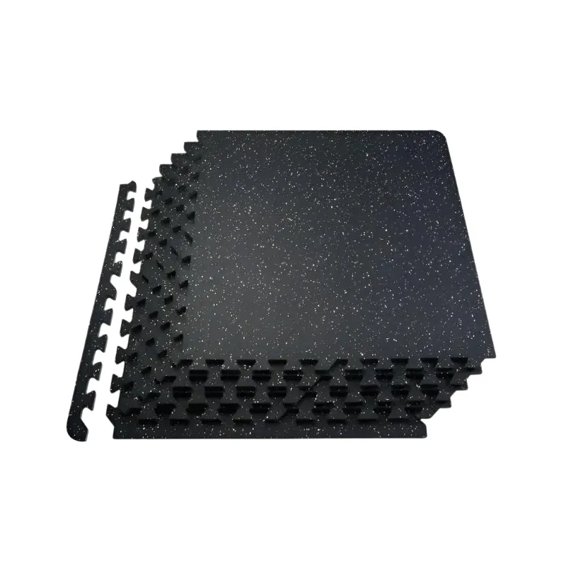 25 Thick Floor Interlocking Rubber Mat With Eva Foam For Gym Home