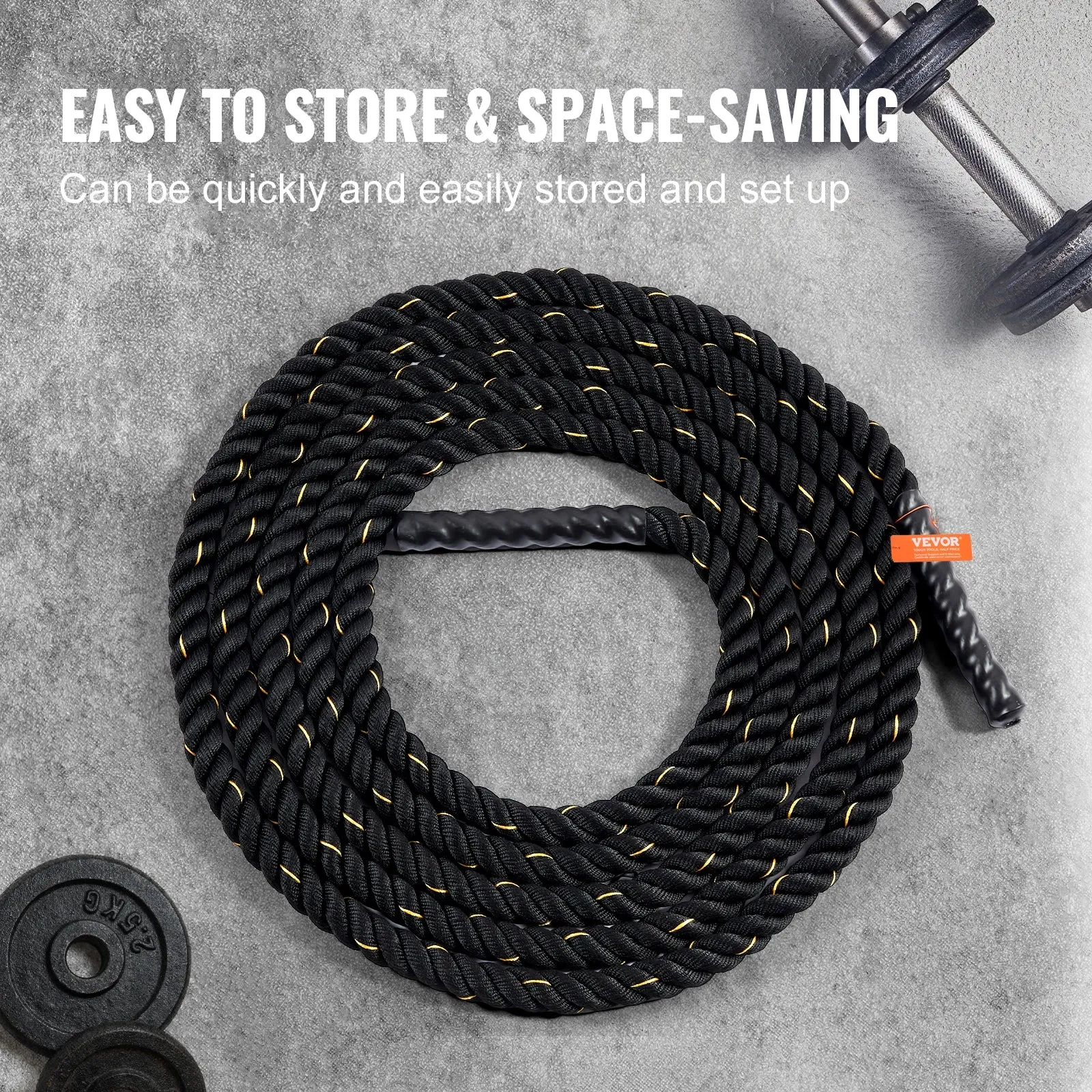 30Ft Durable Battle Rope For Muscle Building Strength Training