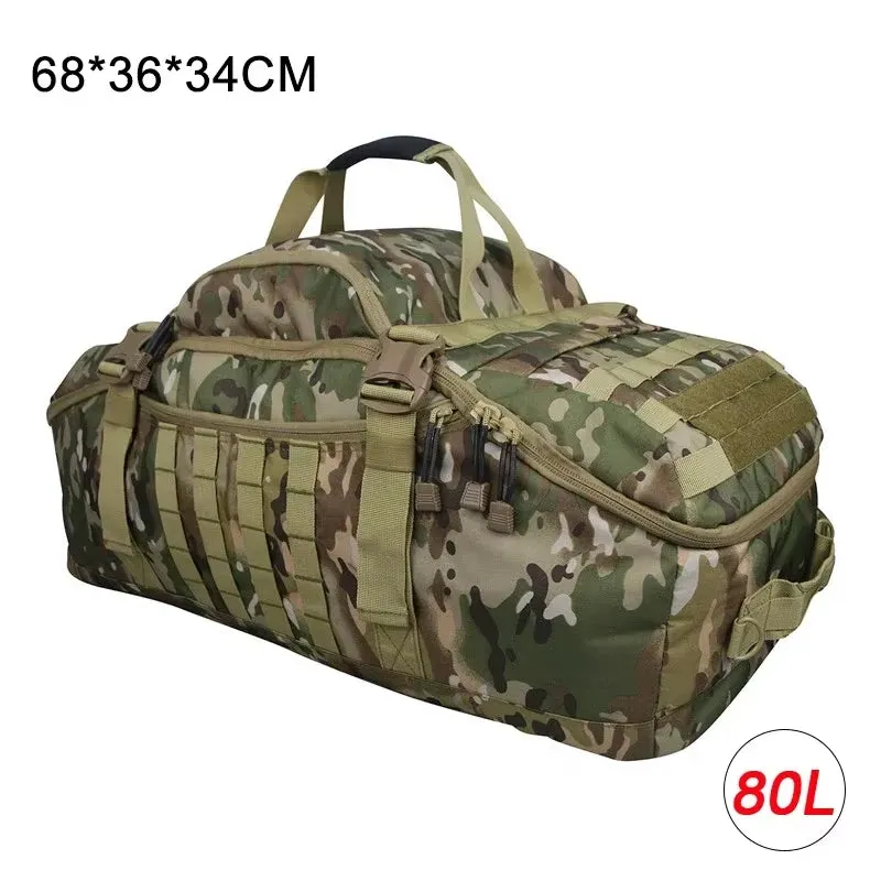 40L 60L 80L Travel Bag Molle Tactical Backpack Bag Large Duffle Bag