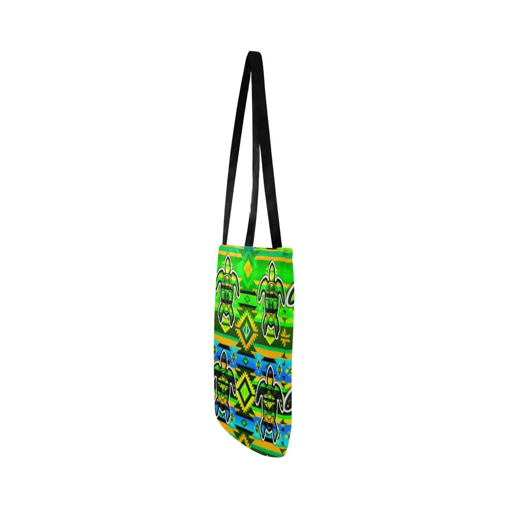 Adobe-Nature-Turtle Reusable Shopping Bag (Two sides)