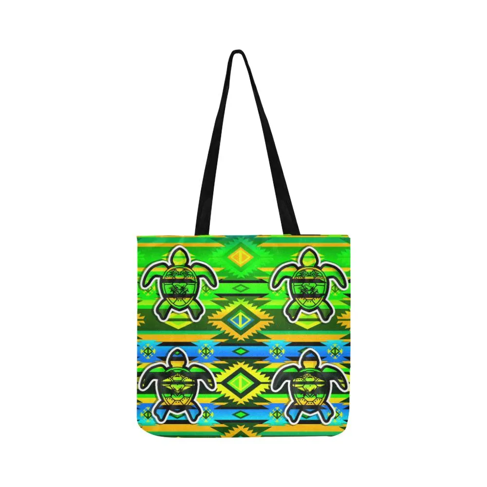 Adobe-Nature-Turtle Reusable Shopping Bag (Two sides)