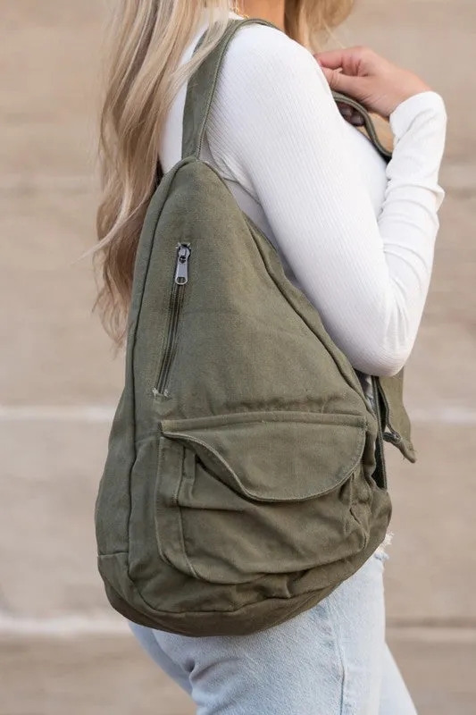 Aili's Corner Oversized Canvas Sling