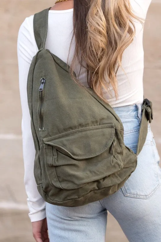 Aili's Corner Oversized Canvas Sling