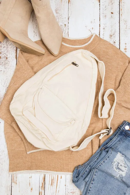 Aili's Corner Oversized Canvas Sling