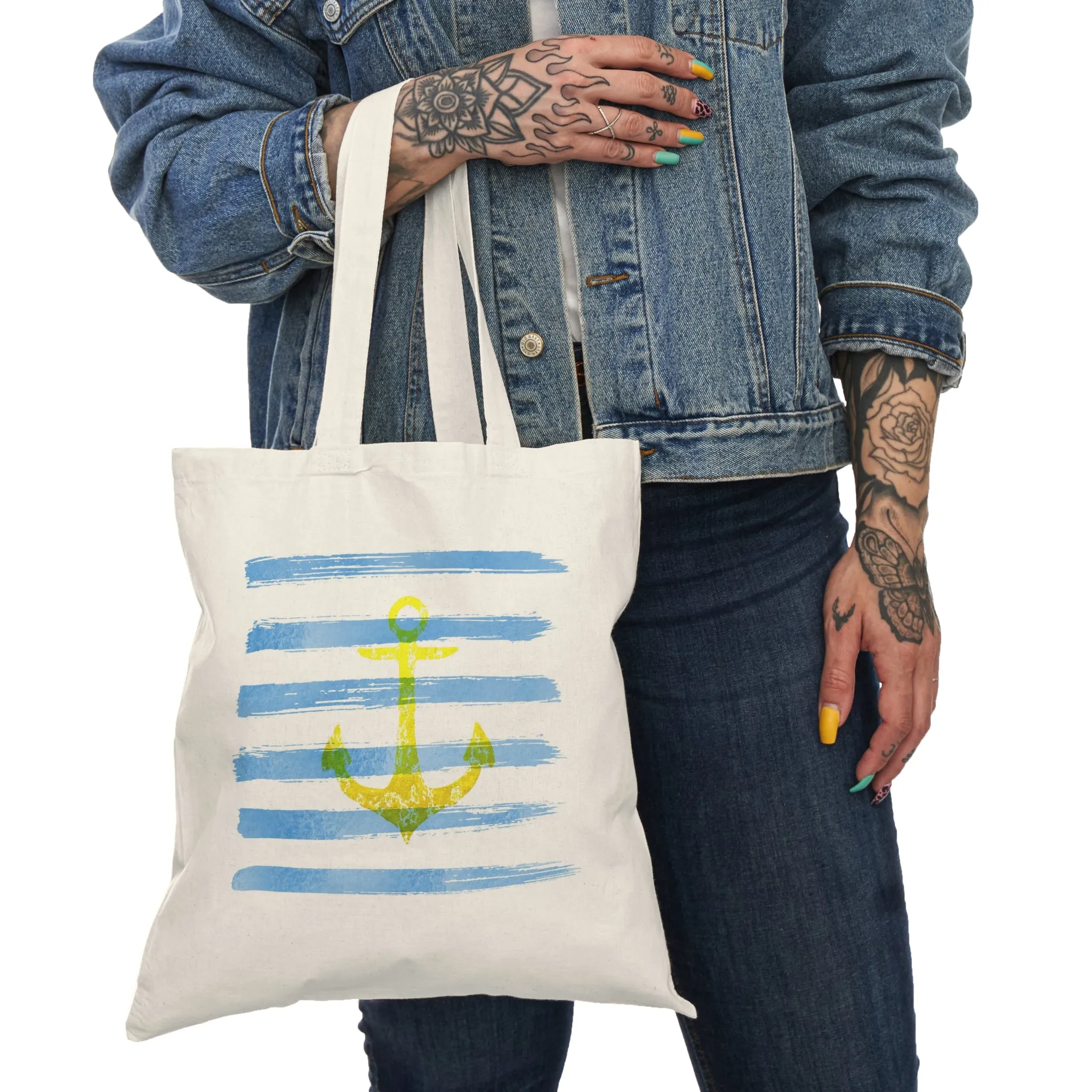 Anchor - Natural Tote Bag ~ Sharon Dawn Collection