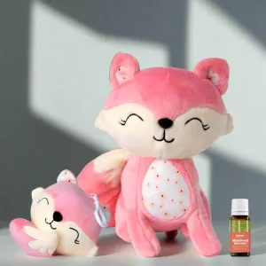 Aroma Plush Flora Fox   Backpack Clip - A Snuggly Companion with Aromatherapy Benefits
