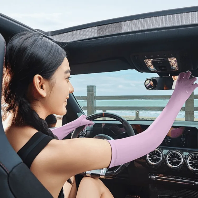 BENEUNDER Women's Sun Protection Arm Sleeves with Golves UPF50 