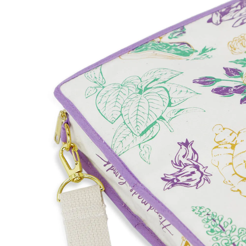 BINGKA Travel Booklet Pouch Botanical Apothecary