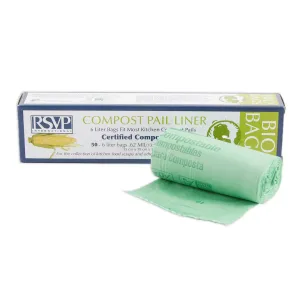 Biobag Compost Bag Liner – 6 Liter – 50 Count