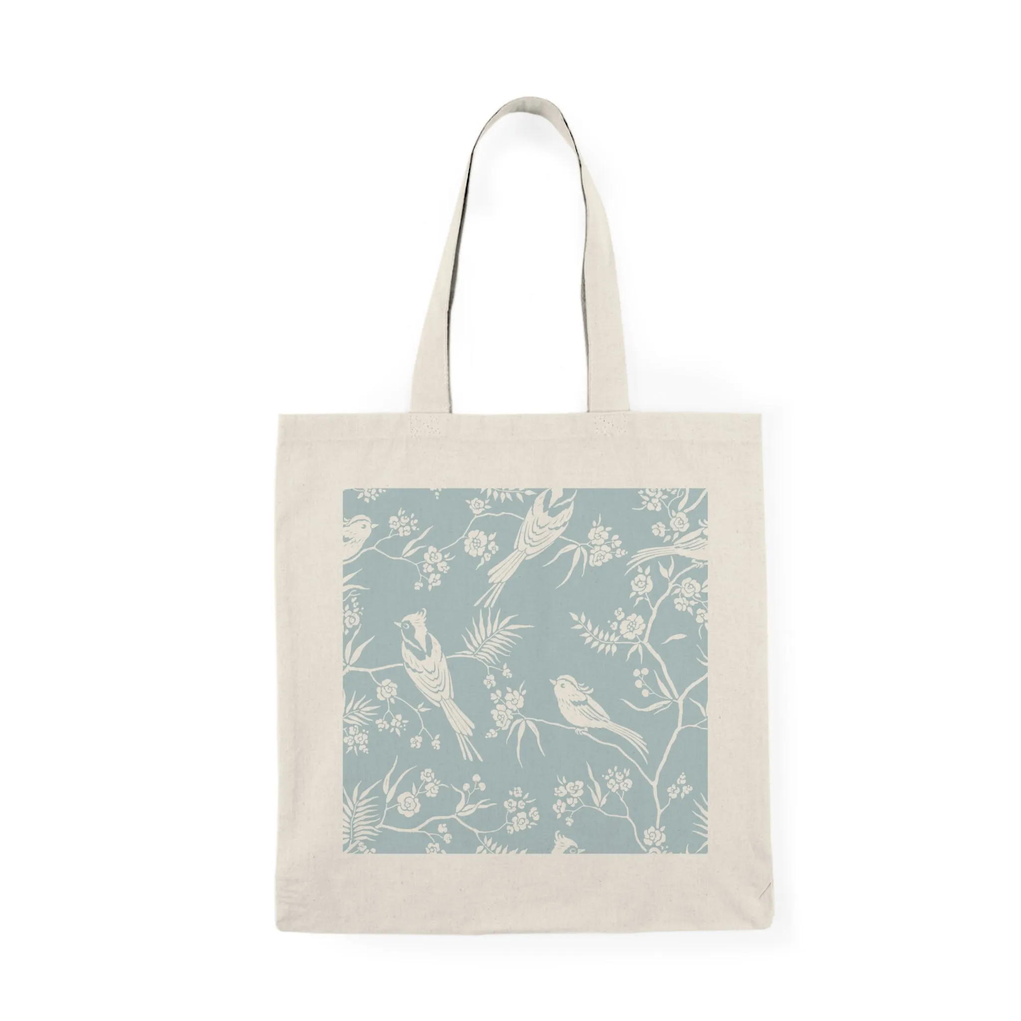 Blue Bird Wallpaper - Natural Tote Bag ~ Sharon Dawn Collection
