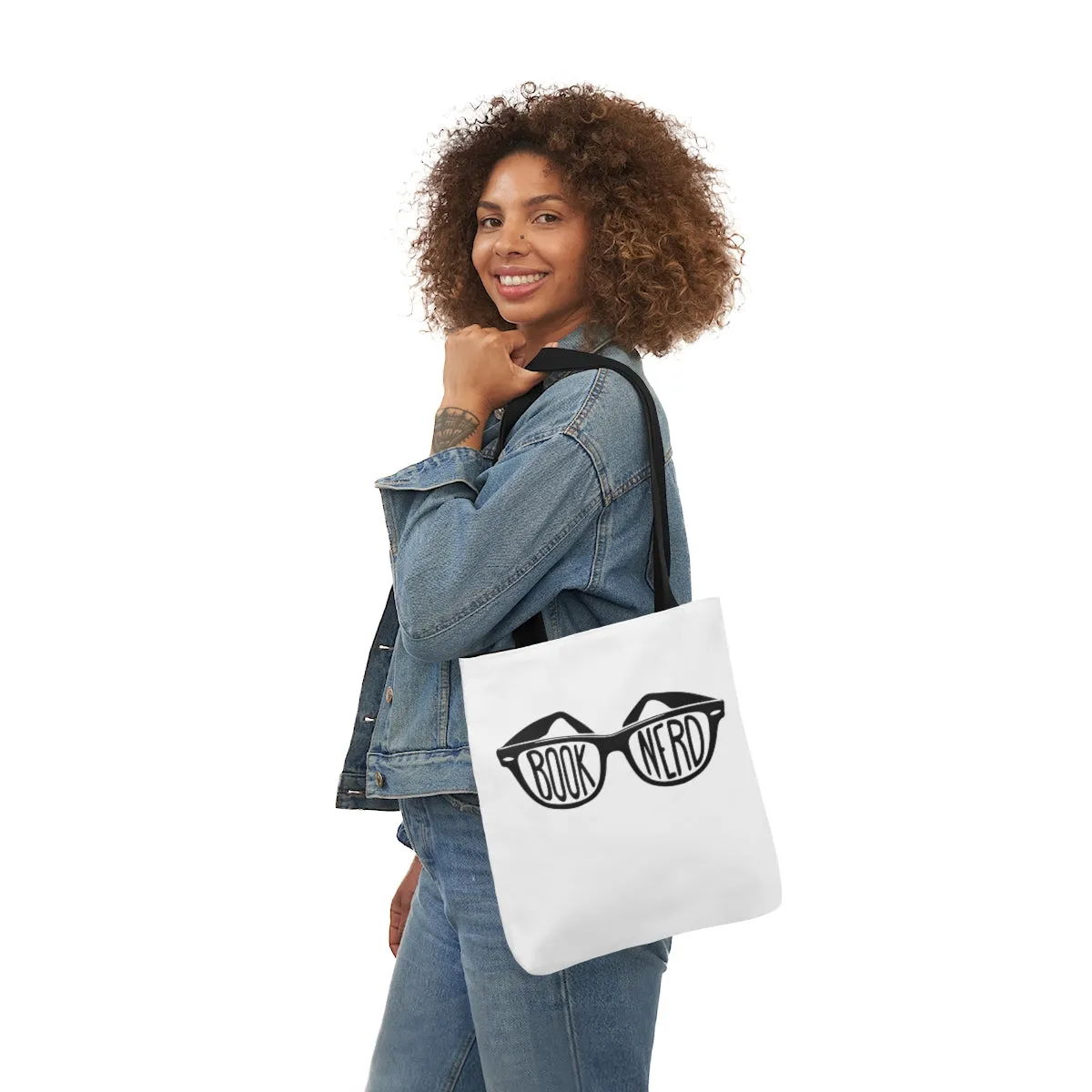 Book Nerd Canvas Tote Bag - Vintage style