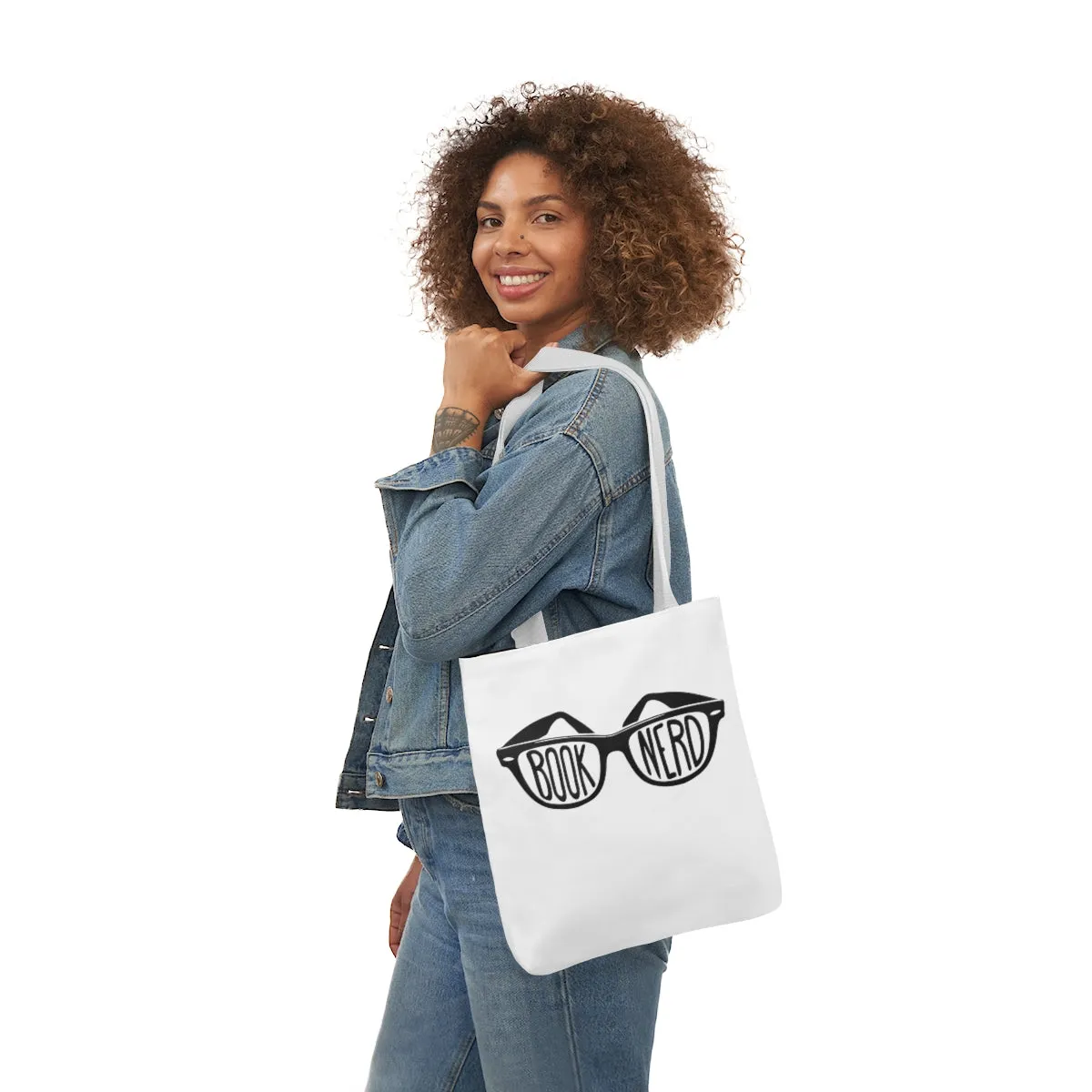 Book Nerd Canvas Tote Bag - Vintage style