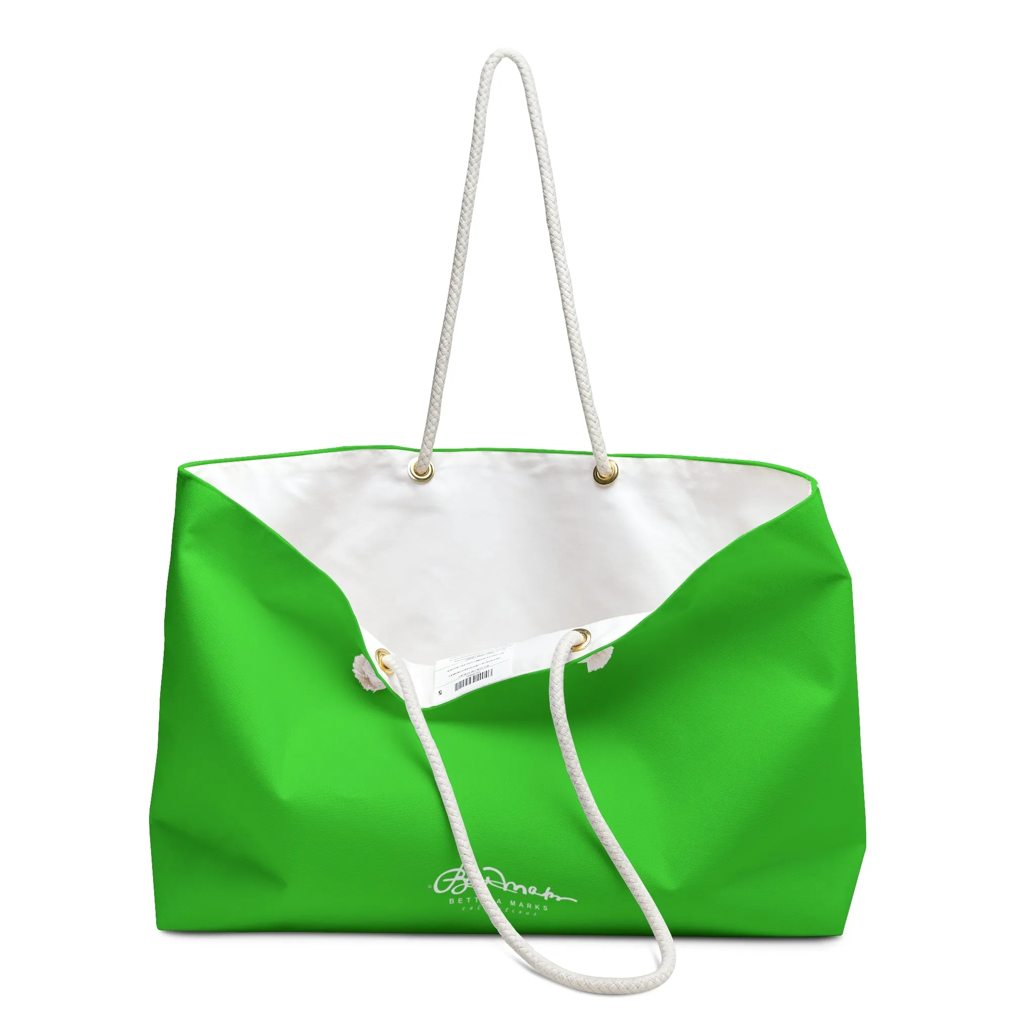 Bright Green Weekender Bag