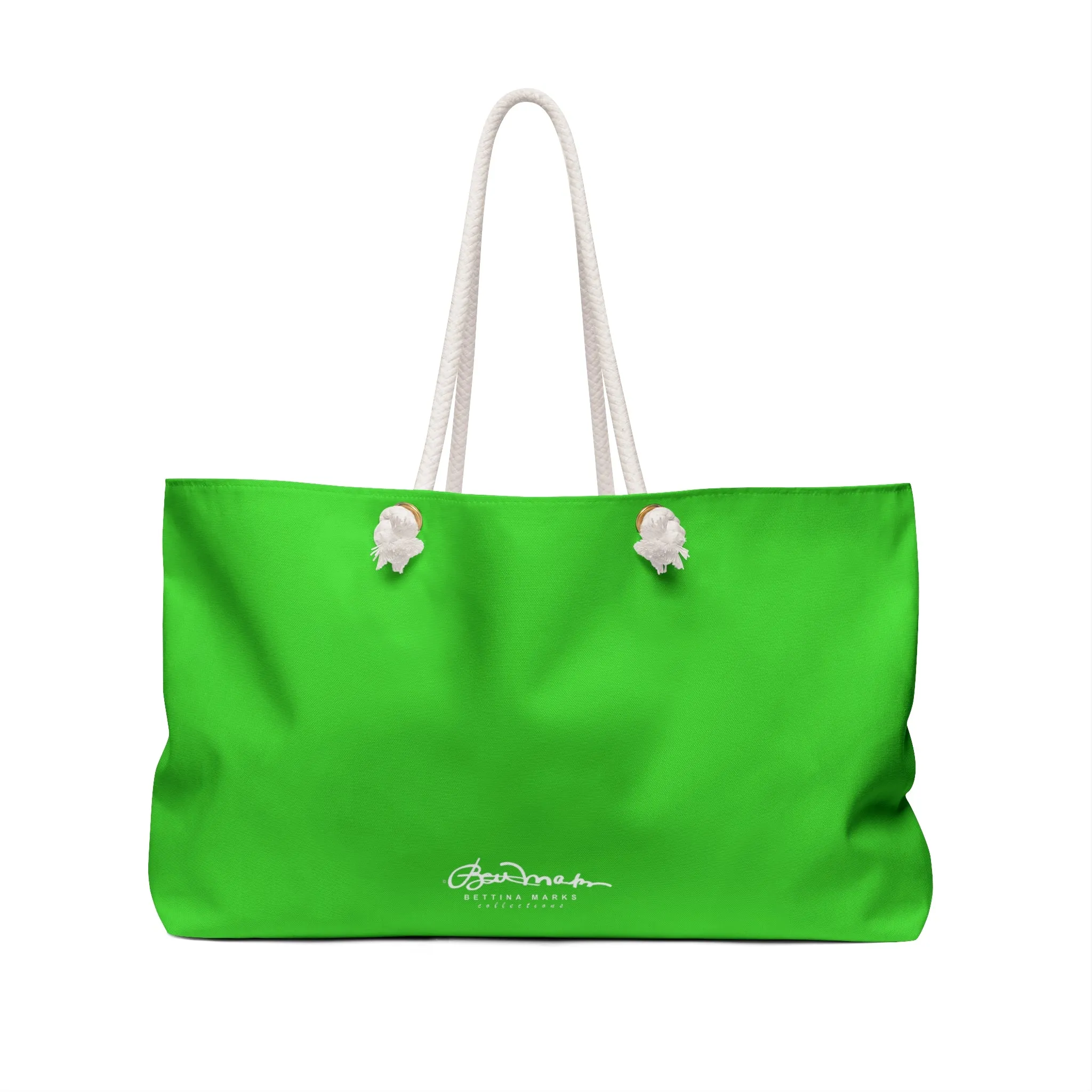 Bright Green Weekender Bag