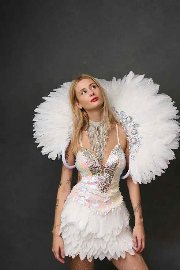 Carnival Costumes Feather Backpacks Hire Carnival Outfit | Zoe Carnival Dance Costume rent