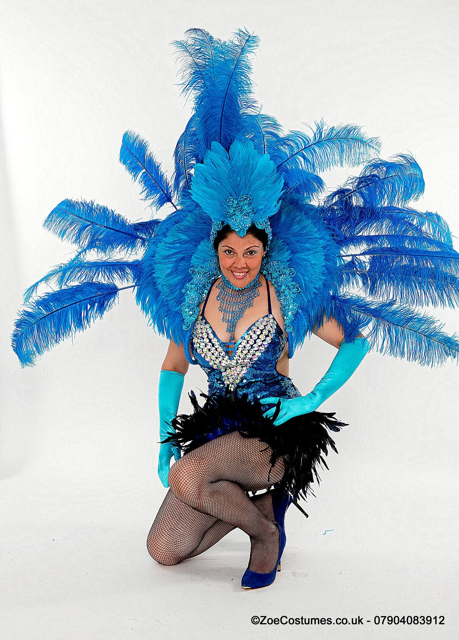 Carnival Costumes Feather Backpacks Hire Carnival Outfit | Zoe Carnival Dance Costume rent