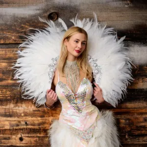 Carnival Costumes Feather Backpacks Hire Carnival Outfit | Zoe Carnival Dance Costume rent