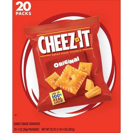Cheez-It Original Cheese Crackers, 20 oz, 20 Count