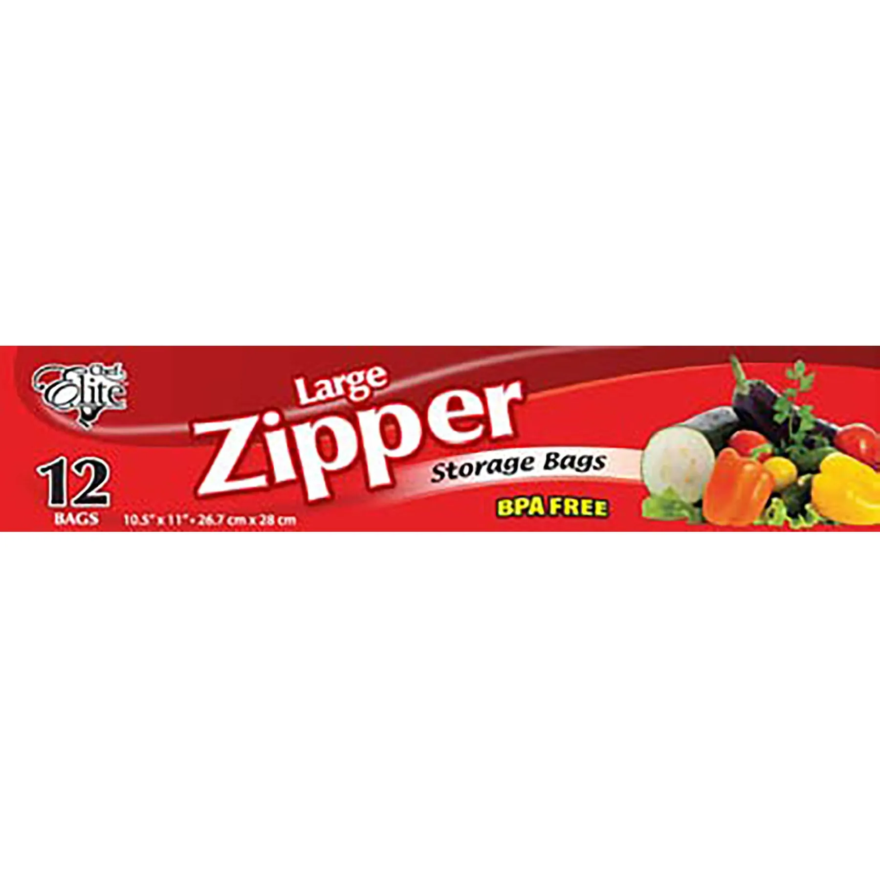 Chef Elite 12 Zipper Storage Bags 10.5x11in