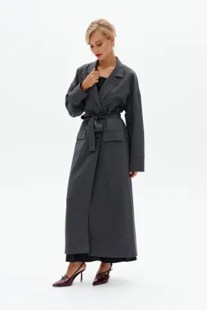 Drop Shoulder Maxi Coat