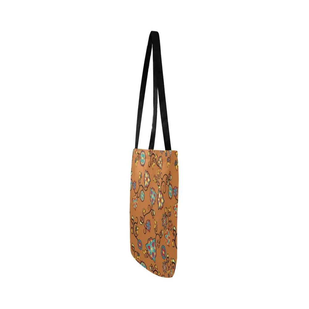 Fire Bloom Light Reusable Shopping Bag (Two sides)