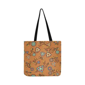 Fire Bloom Light Reusable Shopping Bag (Two sides)