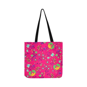 Fleur Indigine Rouge Reusable Shopping Bag (Two sides)