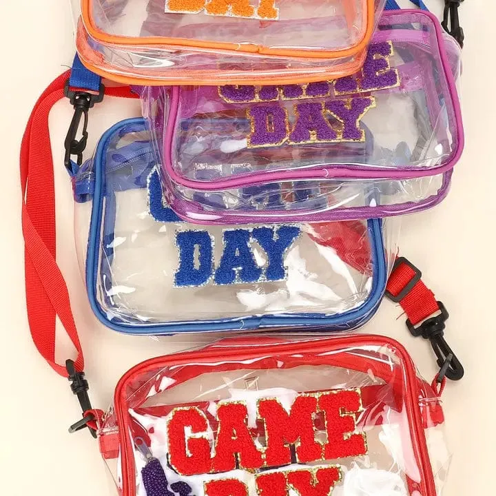Gameday Red Trim Clear Purse