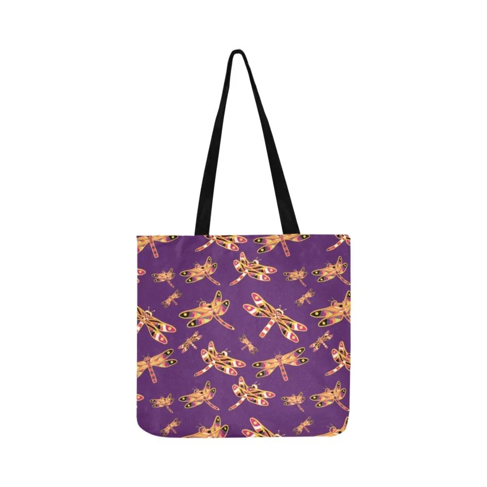 Gathering Yellow Purple Reusable Shopping Bag (Two sides)