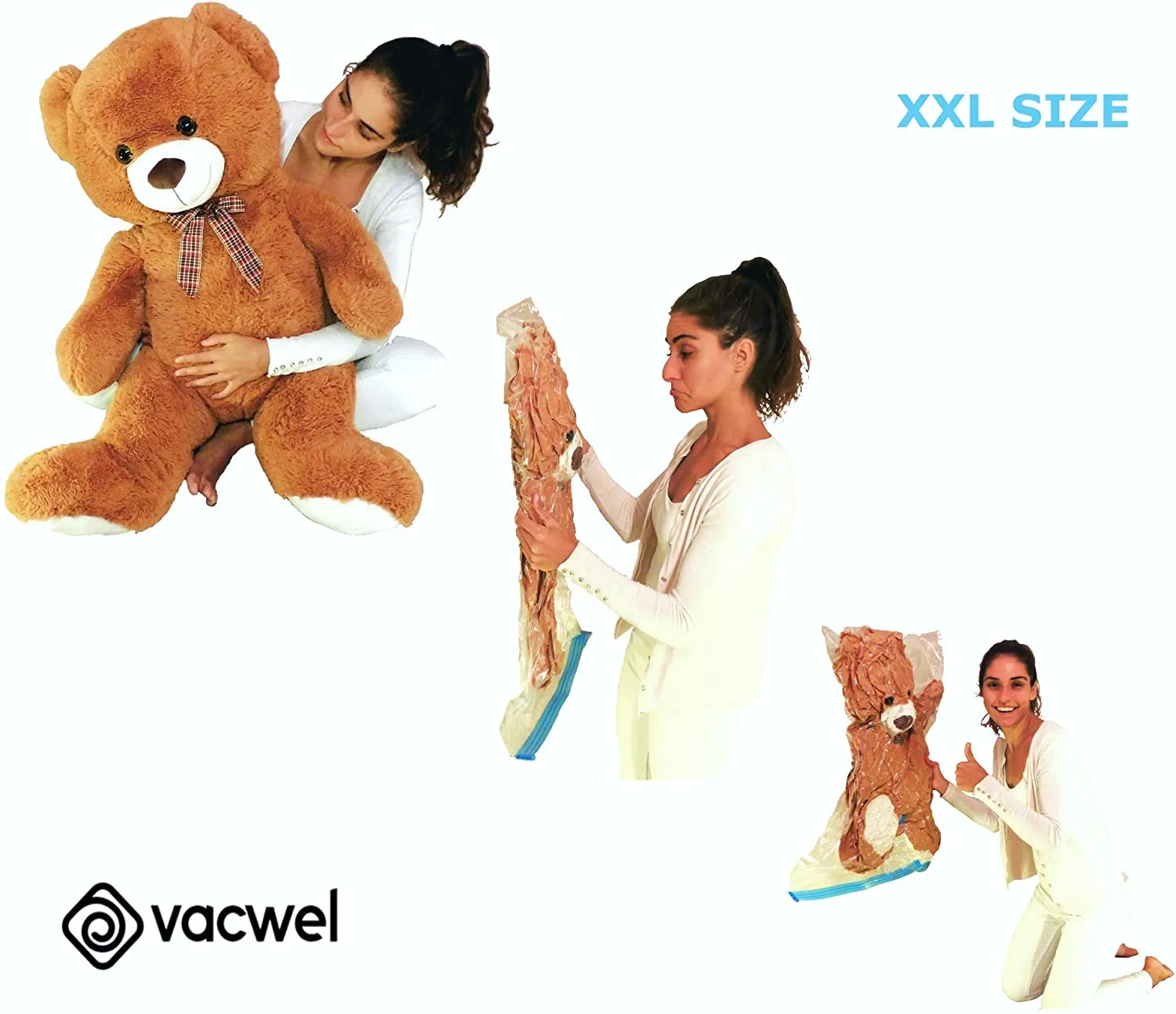 Jumbo XXL Vacuum Space Saver Bags 47 x 35 for Clothes Comforters or Mattress