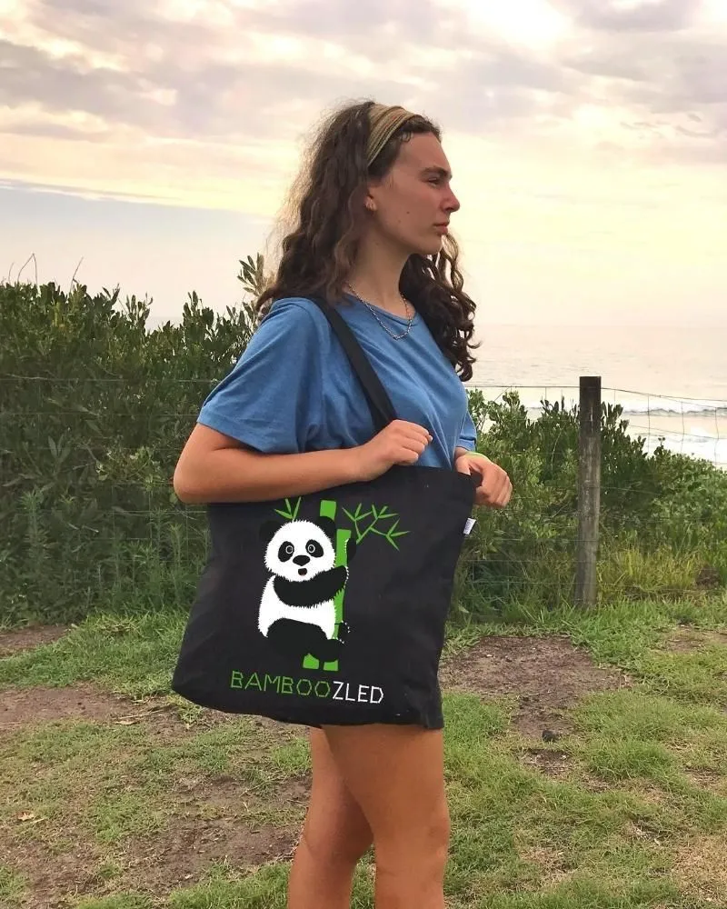 Large Zipper Tote Bag (Pack of 5) - Bamboozled Panda