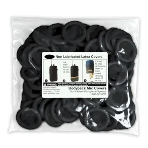 Latex Bodypack Covers - Latex Sleeves for Microphone and Wireless Bodypack