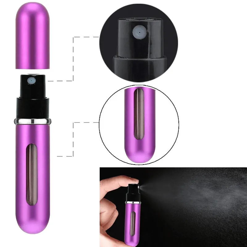 Lightweight Perfume Dispenser Portable Travel Storage for Cosmetics
