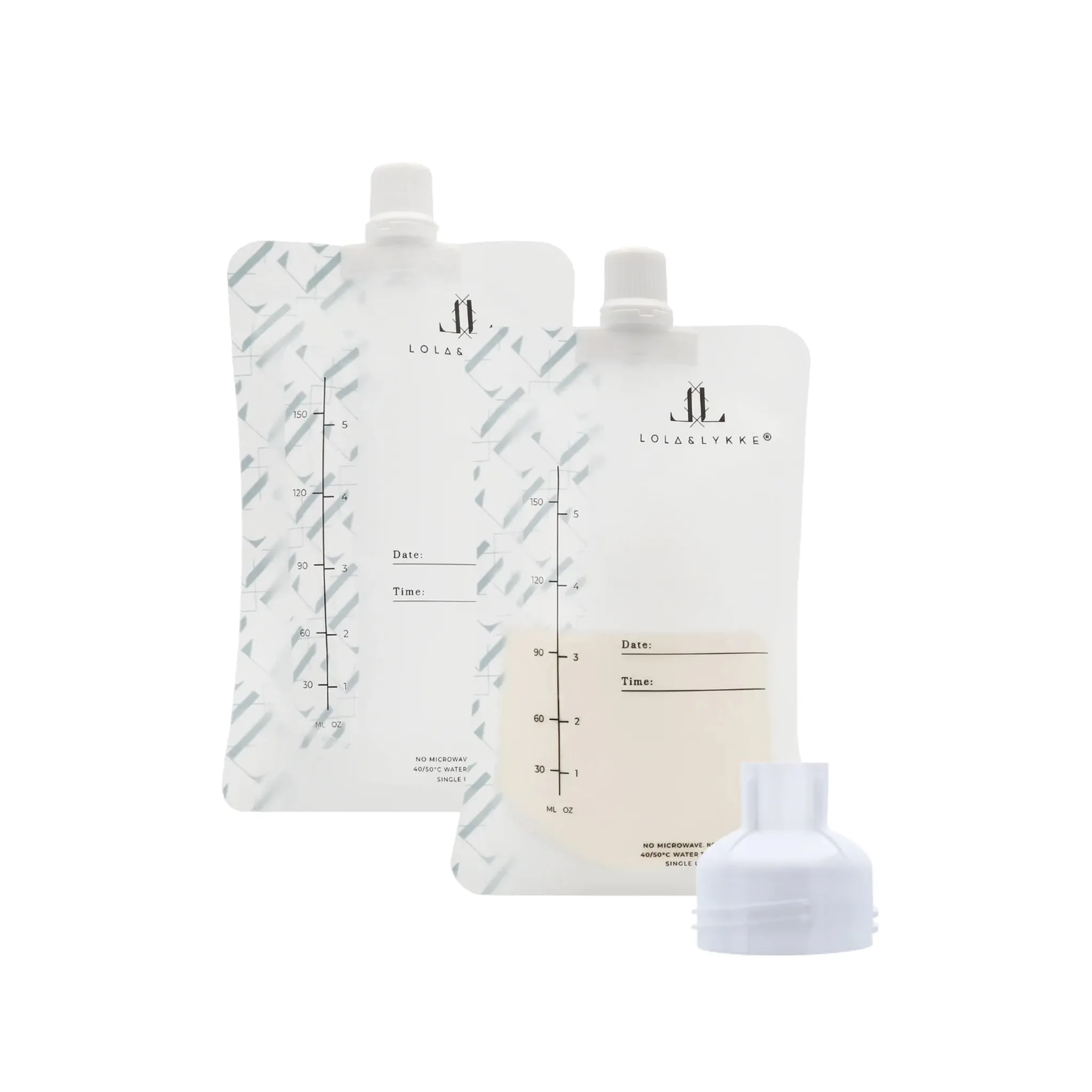 Lola & Lykke Breast Milk Storage Bags (10pcs) with Adapter