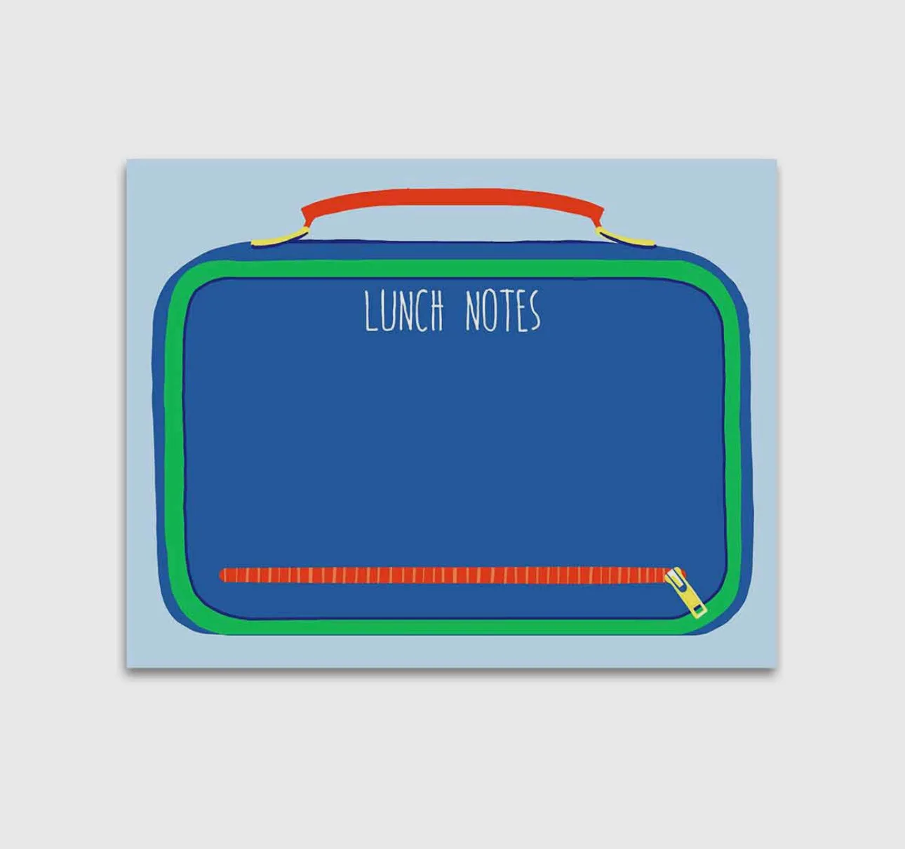 Lunch Box Notes Notepad, Blue