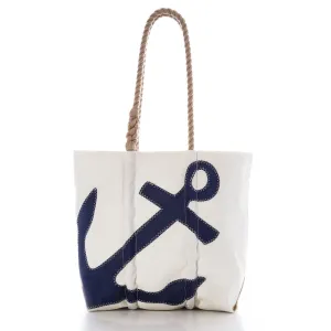 Medium Navy Anchor Tote