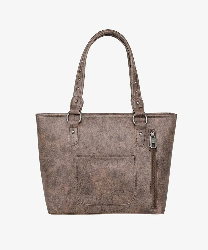 Montana West Whipstitch Concealed Carry Tote Bag