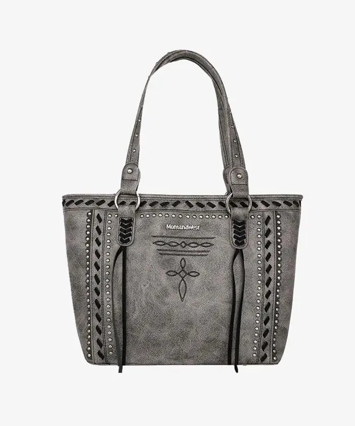 Montana West Whipstitch Concealed Carry Tote Bag