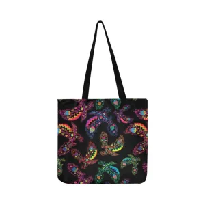 Neon Floral Eagles Reusable Shopping Bag (Two sides)