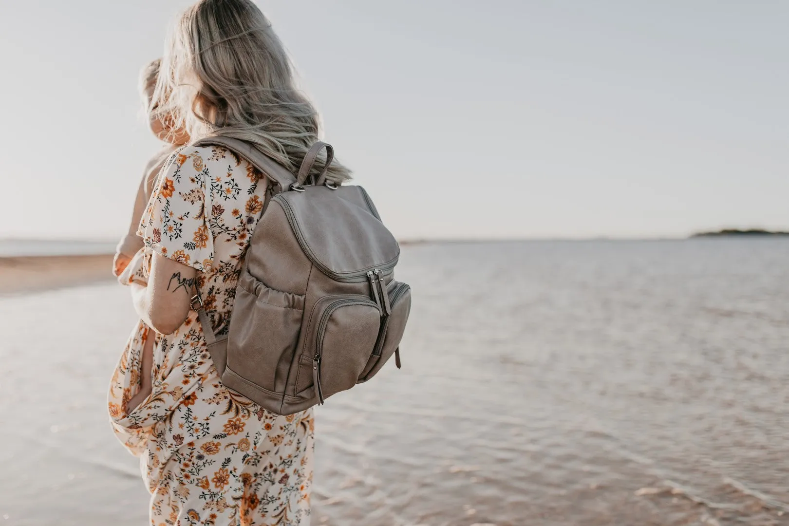 OiOi Nappy Backpack - Taupe