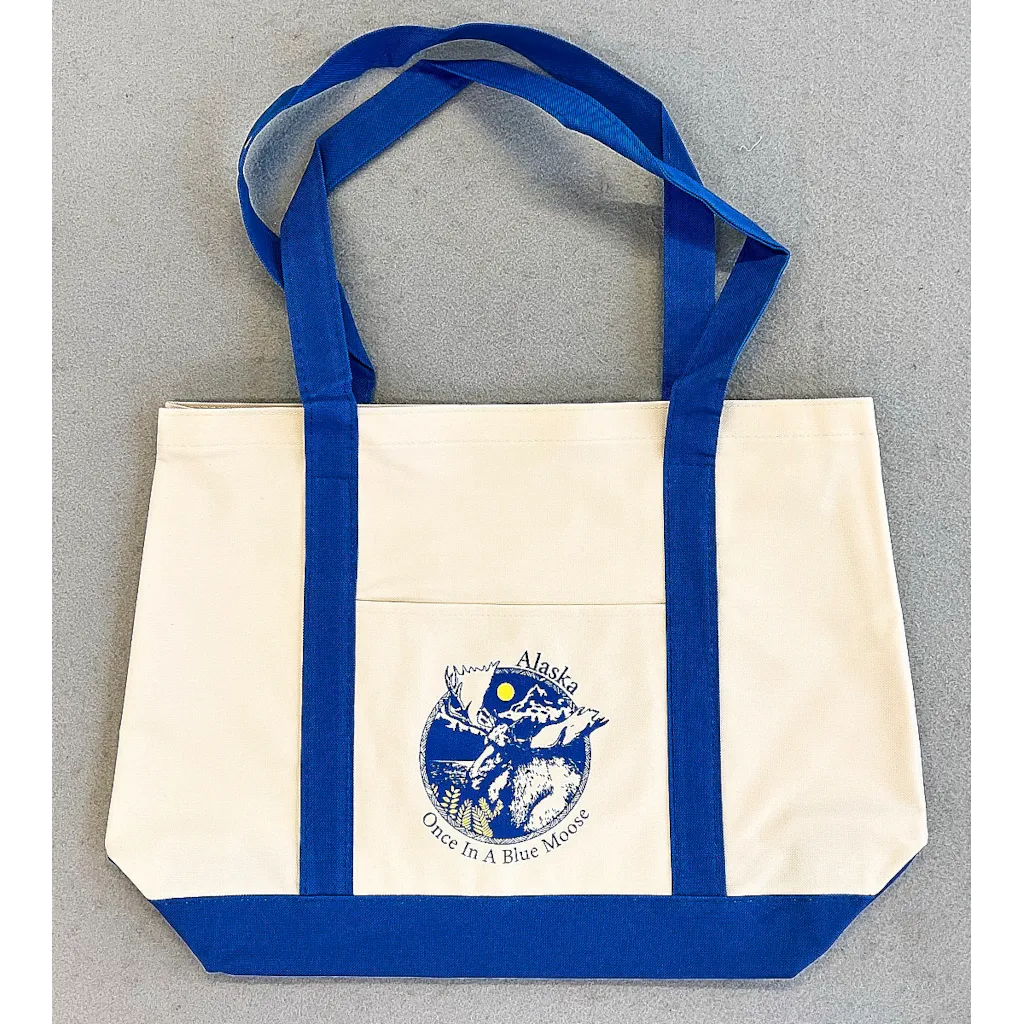 Once in a Blue Moose Logo Boat Bag