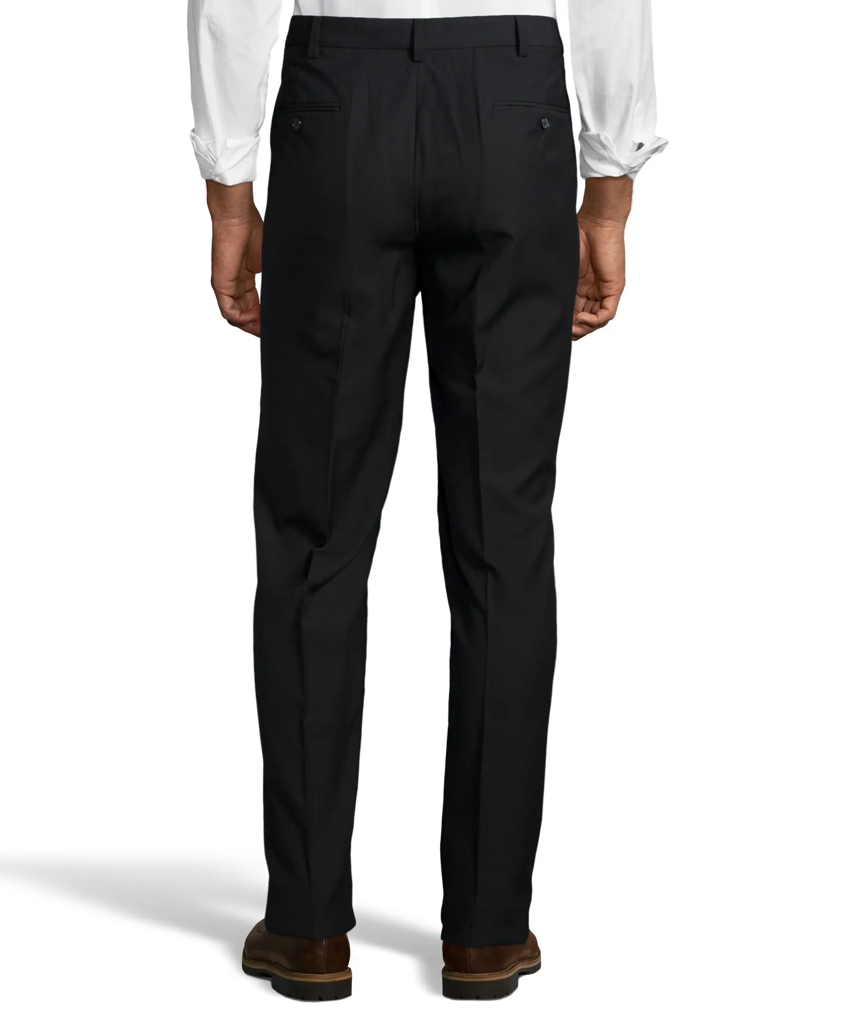 Palm Beach Executive Black Plain Front Expander Pant