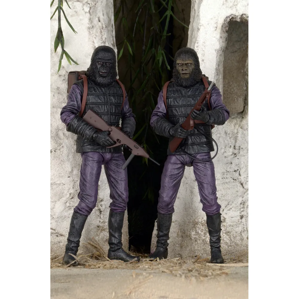 PLANET OF THE APES: Exclusive Gorrila Soldier 7-Inch Scale Action Figure 2-Pack