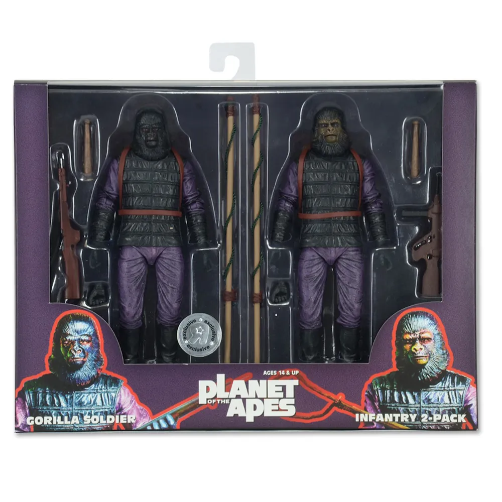 PLANET OF THE APES: Exclusive Gorrila Soldier 7-Inch Scale Action Figure 2-Pack