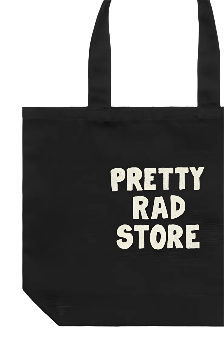 PRS PUFF PRINT TOTE BAG - BLACK