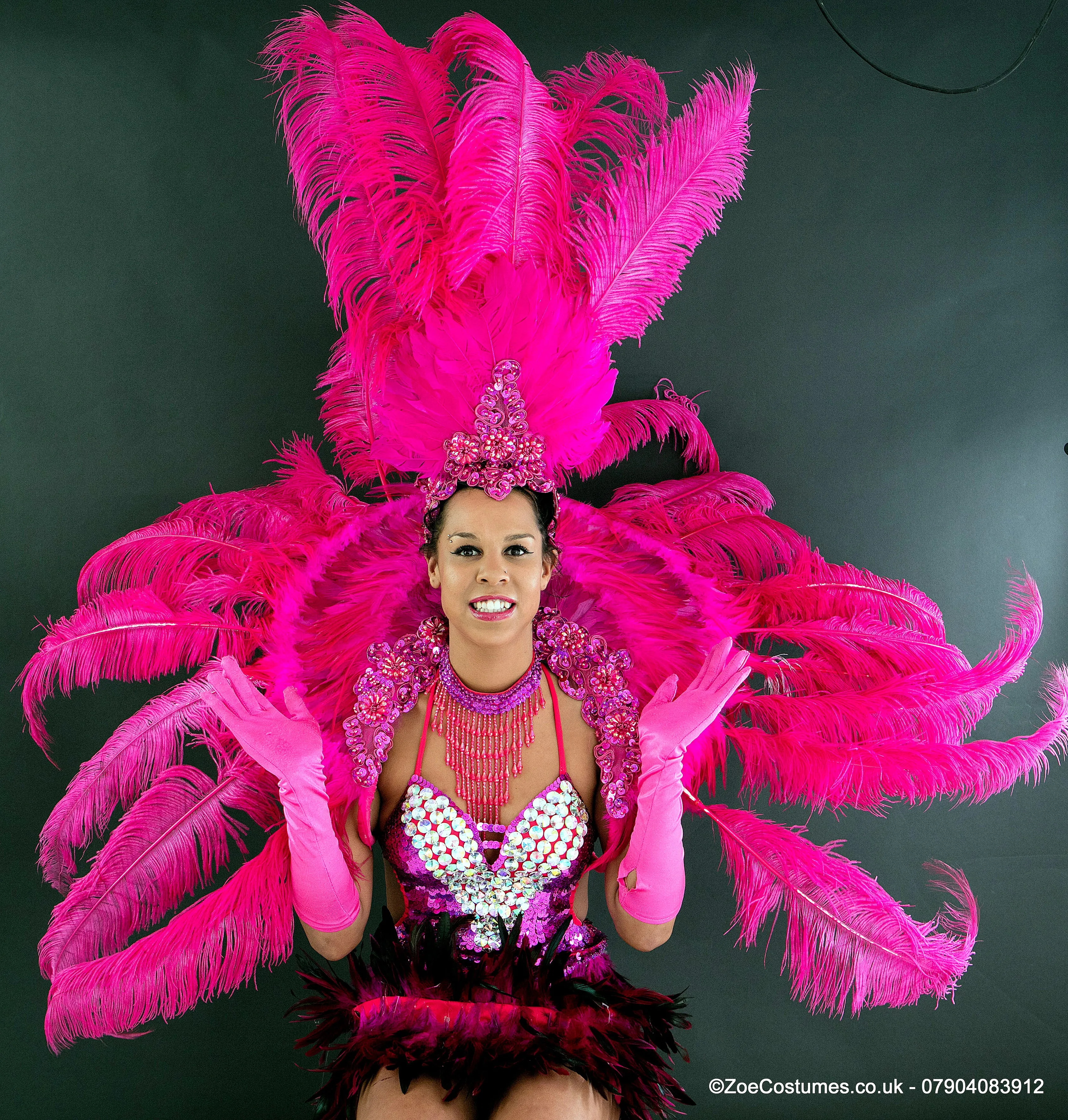 Rio Carnival Feather Costumes Hire | Events Rio Samba Dancers Hire Zoe London Costume Hire