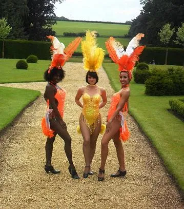 Rio Carnival Feather Costumes Hire | Events Rio Samba Dancers Hire Zoe London Costume Hire