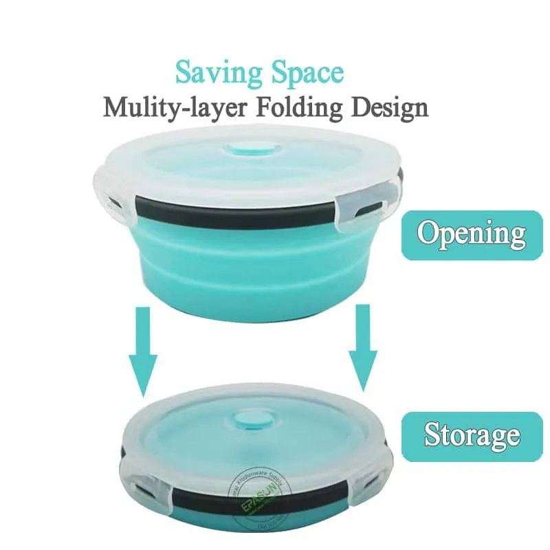 Round Silicone Lunch Box