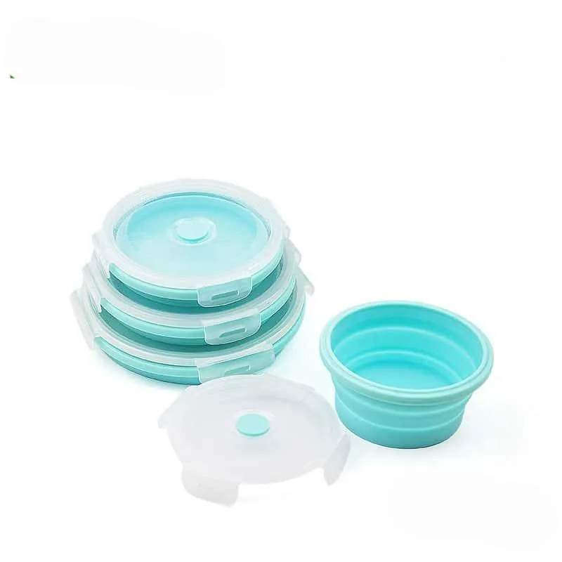 Round Silicone Lunch Box