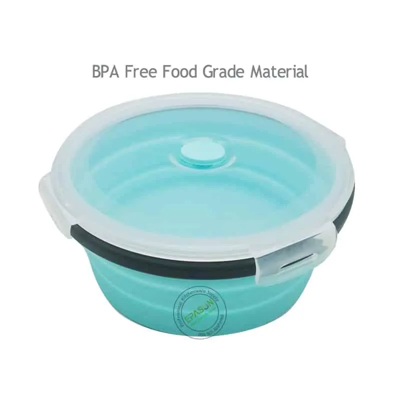 Round Silicone Lunch Box